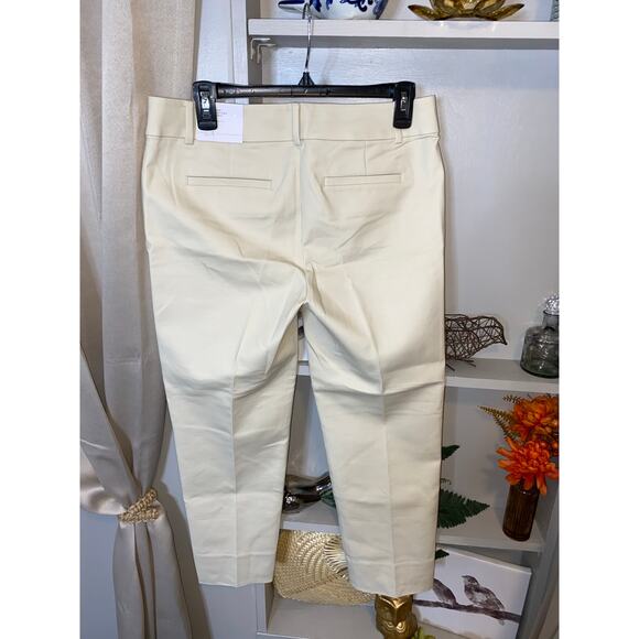 LOFT NWT The Riviera Pant size 4 Cropped Nude Tan Cream New Pants - Picture 4 of 11